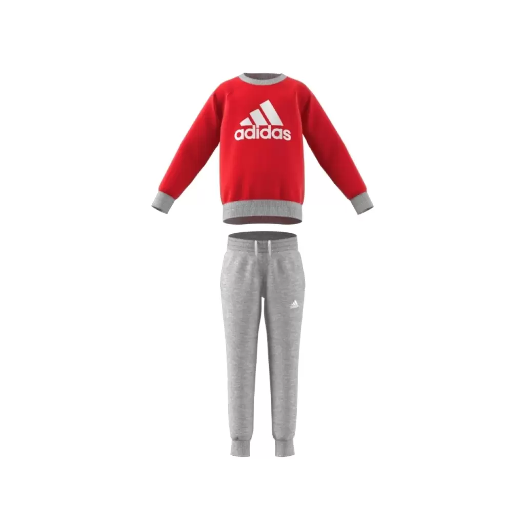 ΠΑΙΔΙΚΑ: Adidas Παιδικη Φορμα Φουτερ Σετ 2τμχ Κοκκινο-Γκρι (HM9394)