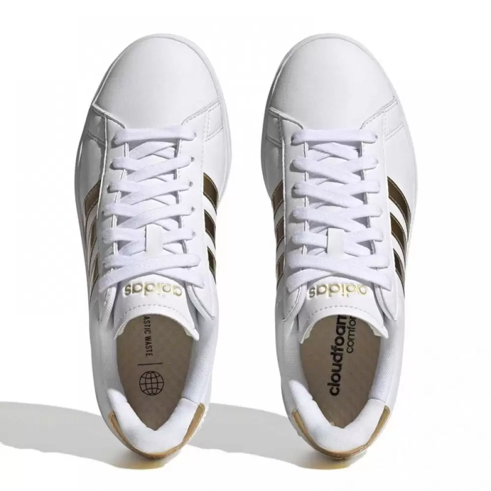 Sneakers: Adidas Grand Court Cloudfoam Comfort Γυναικεία Sneakers Λευκά  (HP9417)