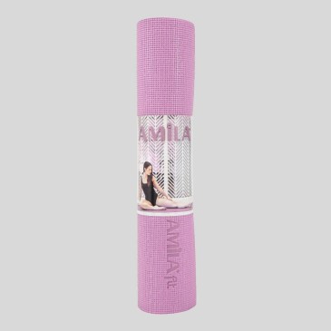 Amila Στρώμα Γυμναστικής Yoga/Pilates Ροζ (173x61x0.4cm) 81721