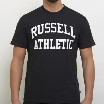 Russell Athletic Ανδρικό T-shirt Μαύρο με Λογότυπο (E3-630-1-099)