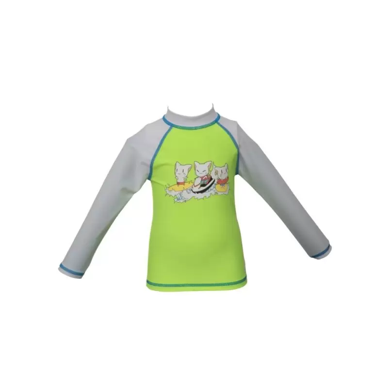 ΠΑΙΔΙΚΑ: Arena Παιδικό Μαγιό-Αντιηλιακή (UV) Μπλούζα με Μακρύ Μανίκι  Κολύμβησης Πράσινη (003589-510)