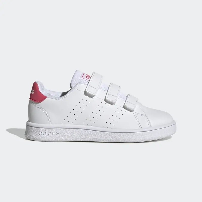 ΠΑΙΔΙΚΑ: Adidas Παιδικά Sneakers Advantage με Σκρατς (GW6495) Cloud White /  Real Pink / Core Black