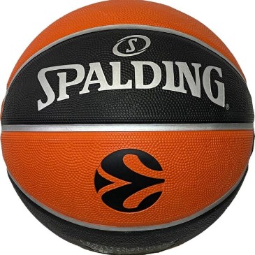 Spalding TF-150 VARSITY EUROLEAGUE Μπάλα Μπάσκετ Indoor/Outdoor ΠΟΡΤΟΚΑΛΙ/ΜΑΥΡΟ (84-506Z1)
