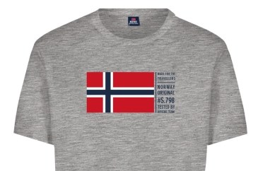 Norway Ανδρική κοντομάνικη μπλούζα Γκρί Με Λογότυπο (836012-GREY)