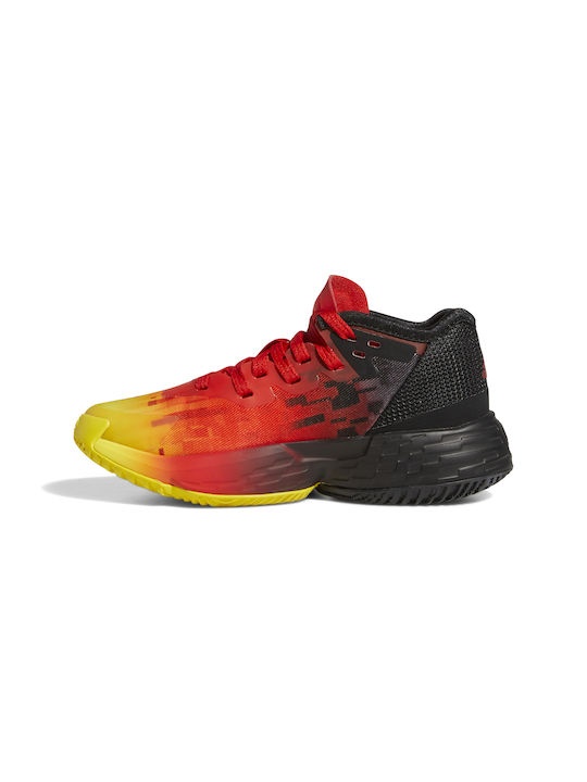 ΠΑΙΔΙΚΑ: Adidas Αθλητικά Παιδικά Παπούτσια Μπάσκετ D.O.N Issue 4 C Red /  Core Black (GY9795)