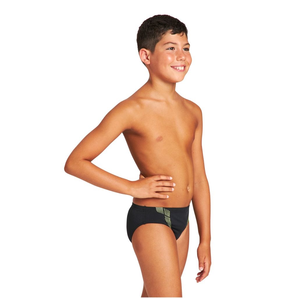ΠΑΙΔΙΚΑ: Arena Streak Brief Παιδικό Μαγιό Κολύμβησης για Αγόρι Μαύρο  (004393-560)
