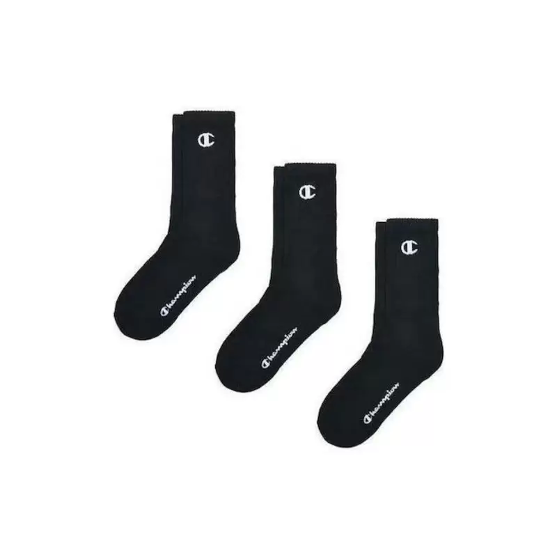 Sales: Champion Αθλητικές Κάλτσες Μαύρες 3 Ζεύγη (804558-KK001)
