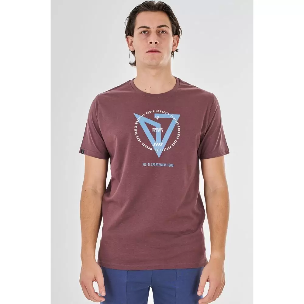 ΑΝΔΡΙΚΑ: Magnetic North Ανδρικό Κοντομάνικο Μπλουζάκι με Λογότυπο  Terracotta (23006-Terracotta)