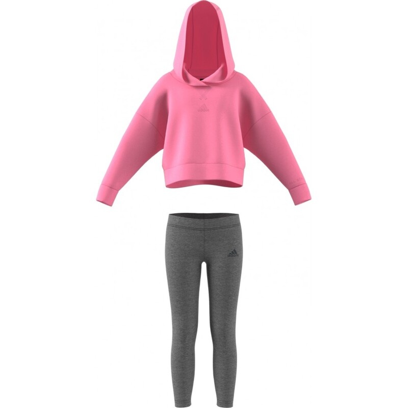 ΠΑΙΔΙΚΑ: Adidas Παιδικό Σετ με Κολάν Χειμερινό για Κορίτσι 2τμχ (HN3475) Ροζ
