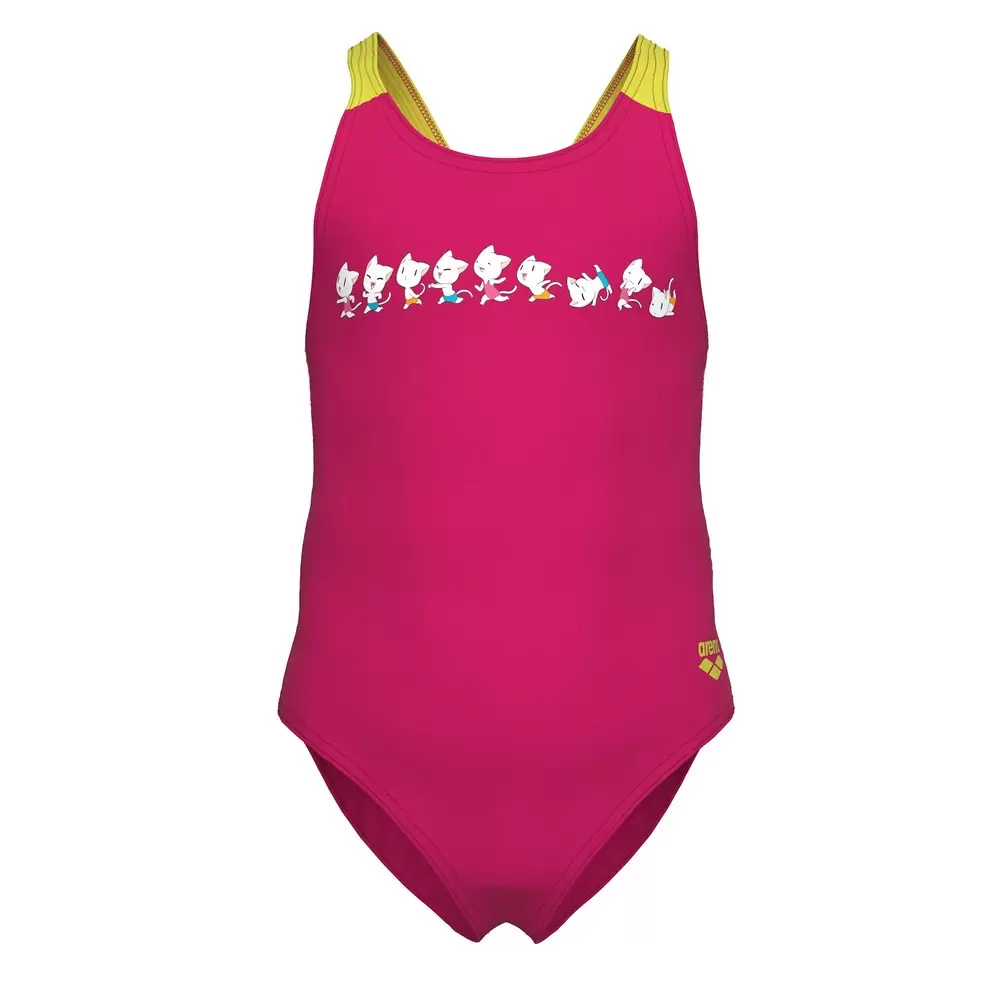 Sales: Arena Swimsuit Swim Pro Παιδικό Ολόσωμο Μαγιό Κολύμβησης για Κορίτσι  Φουξ (005160-960)