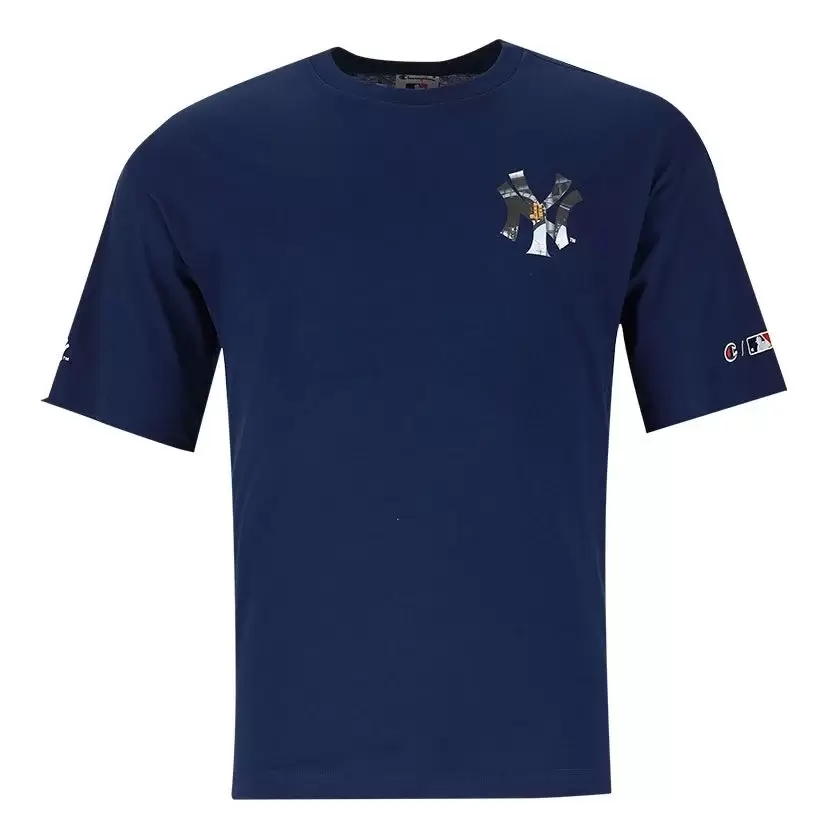 T-Shirts: Champion Ανδρική Κοντομάνικη Μπλούζα Μπλε (218923-BS558)