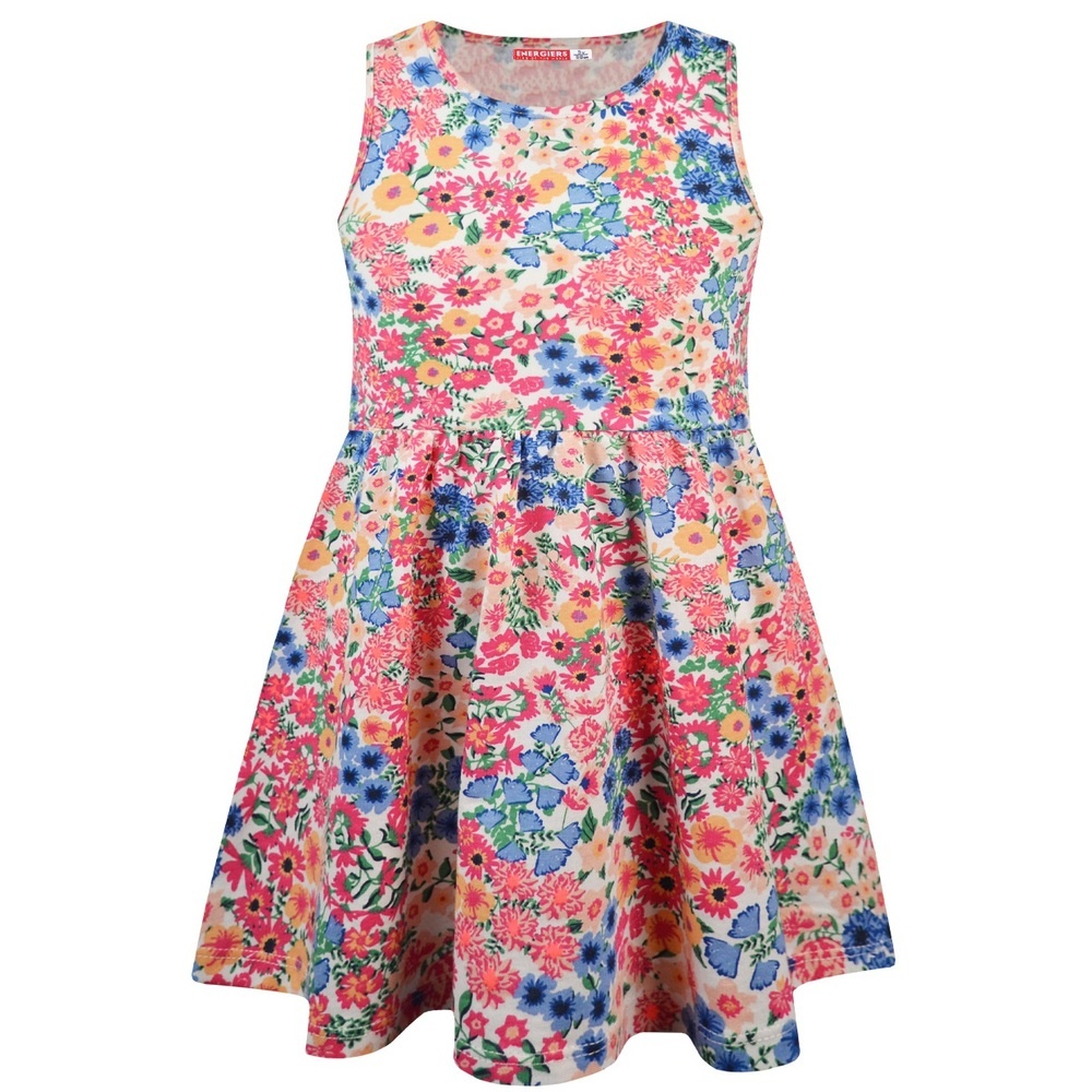 Φορέματα Βρεφικά : Energiers Βρεφικό Φόρεμα Floral Αμάνικο (15-223352-7) Ροζ