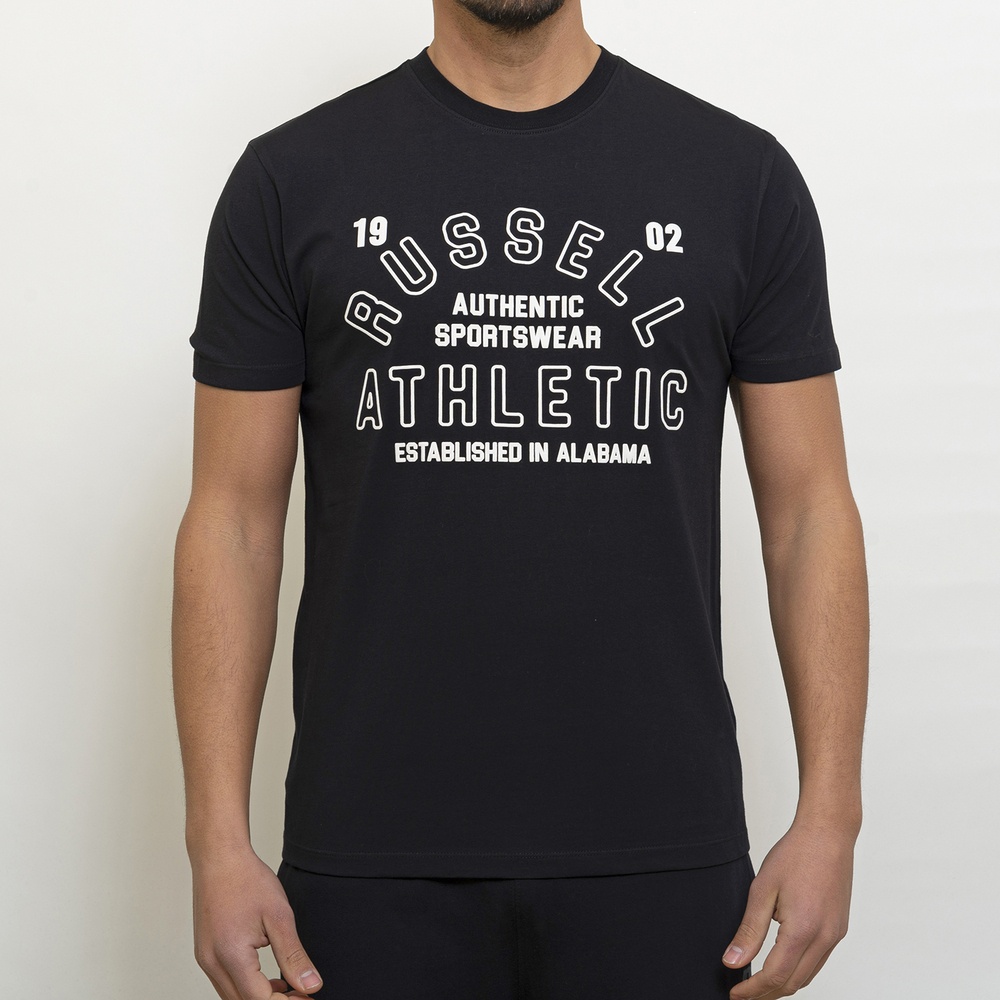 ΡΟΥΧΑ: Russell Athletic Ανδρικό T-shirt Μάυρο Με Στάμπα (A3011-1-099)