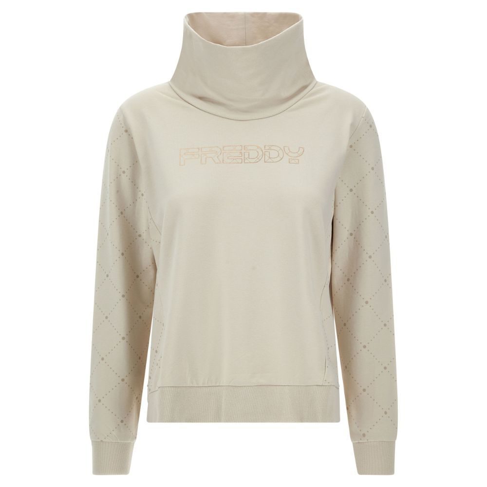 Freddy Φούτερ Μπλούζα Μπεζ Με Μακρύ Λαιμό (F3WBCP12-Z40ZG) - Image 1