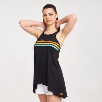 Zero Level Akane Αμάνικη Γυναικεία Μπλούζα Καλοκαιρινή Μαύρη (003-100018BK)_3