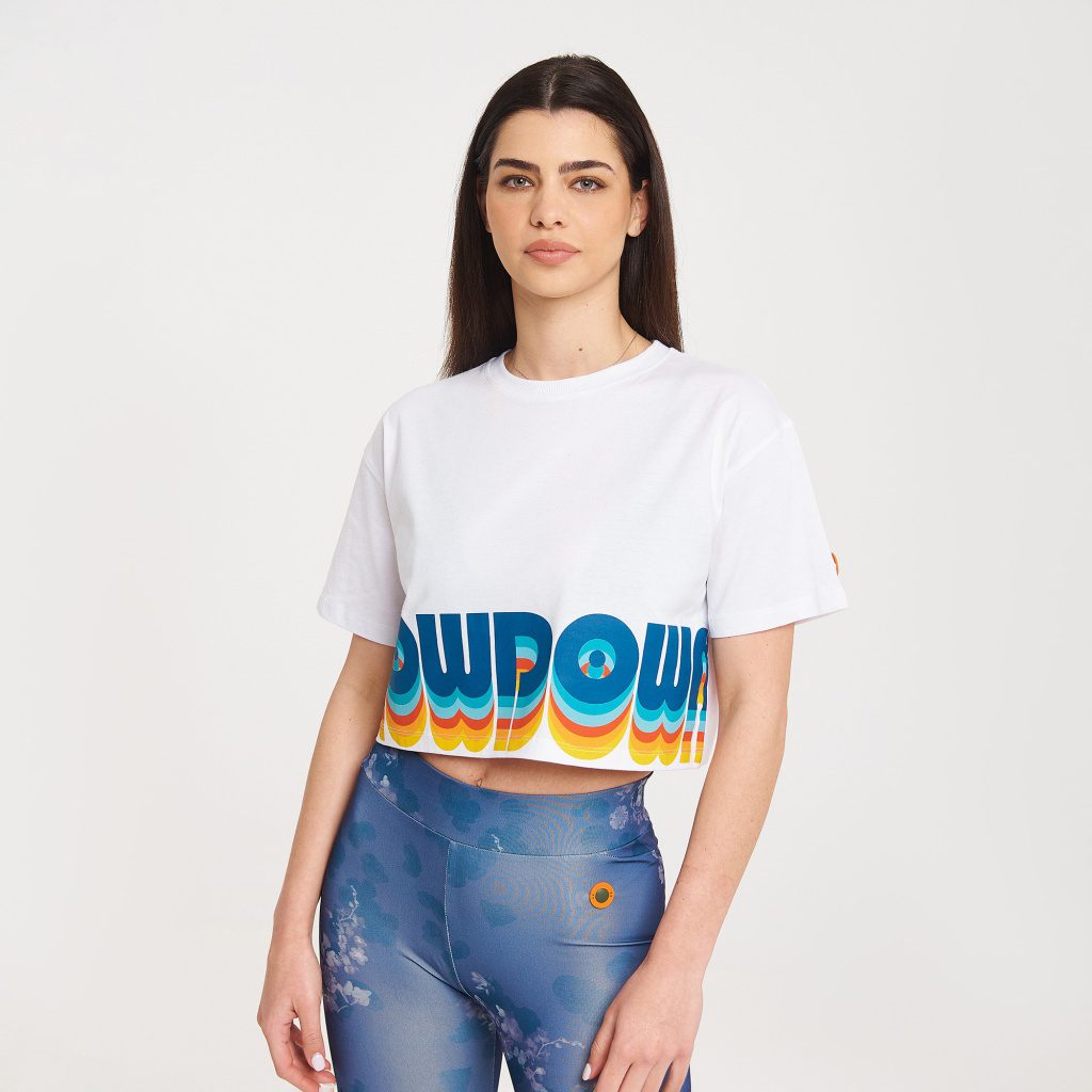 Zero Level Cho Γυναικείο Crop T-shirt Λευκό (003-100085WH)_0