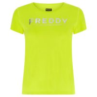 Freddy Γυναικείο Κοντομάνικο Μπλουζάκι Κίτρινο (S2WSFT1-Y109)_0