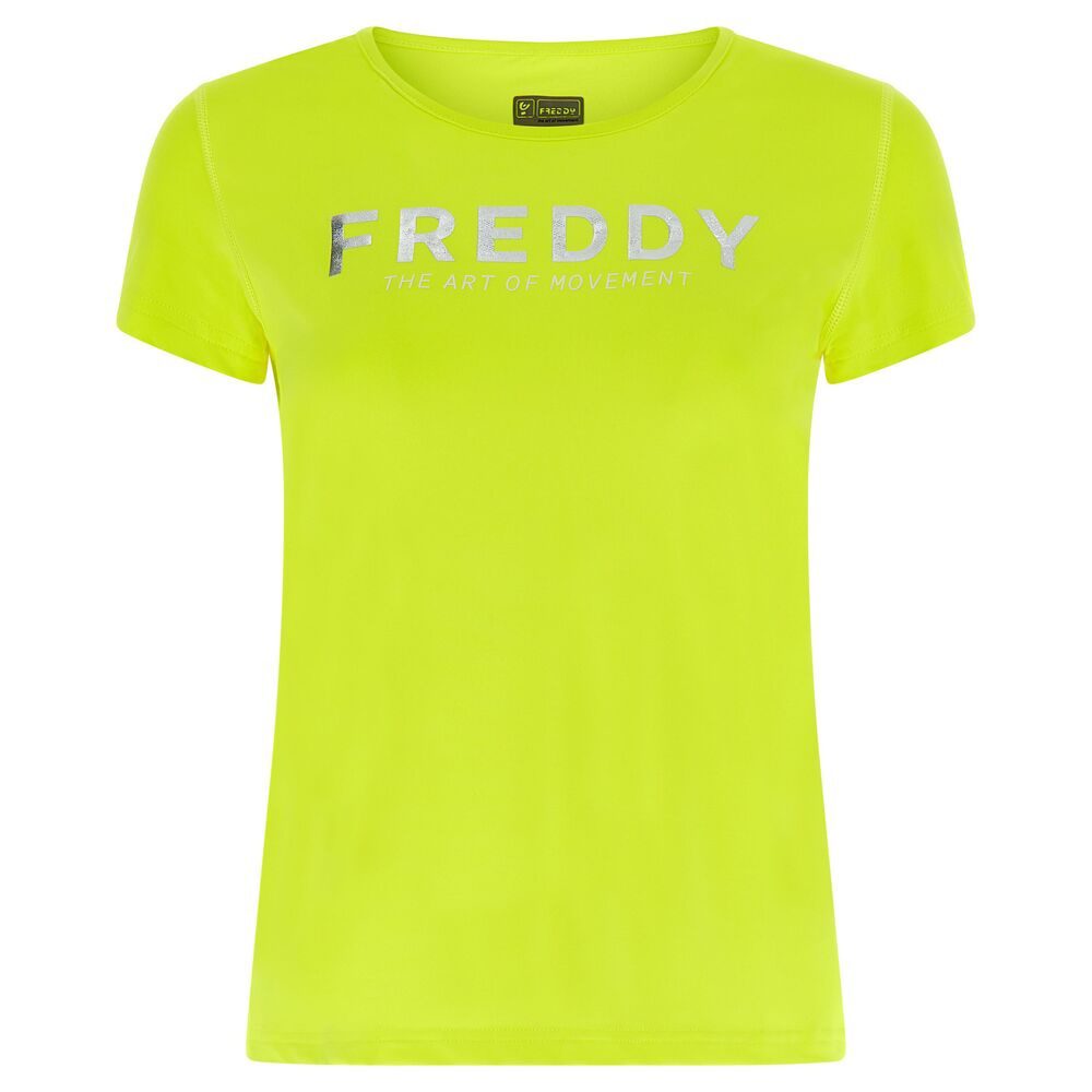 Freddy Γυναικείο Κοντομάνικο Μπλουζάκι Κίτρινο (S2WSFT1-Y109)_0