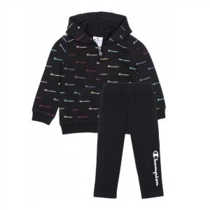 Champion Βρεφικό Σετ με Ζακέτα και Κολάν για Κορίτσι 2τμχ (404386-KL001) Μαύρο_0