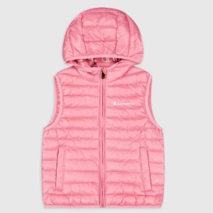 Champion Παιδικό Μπουφάν Αμάνικο Κοντό με Κουκούλα (306486-PS074) Φούξια_0