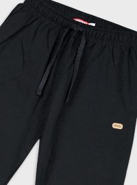 Εnergiers Βρεφικό Παντελόνι φόρμας από αχνούδιαστο φούτερ για αγόρι Μαύρο (12-124165-2-010)_1