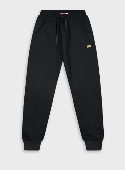 Εnergiers Βρεφικό Παντελόνι φόρμας από αχνούδιαστο φούτερ για αγόρι Μαύρο (12-124165-2-010)_3