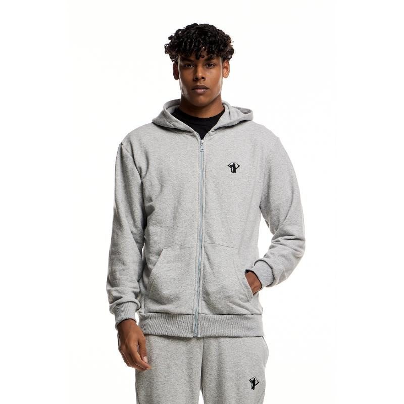 Prophet Ανδρική Φούτερ Ζακέτα Φόρμας (24200021-GREY)_1