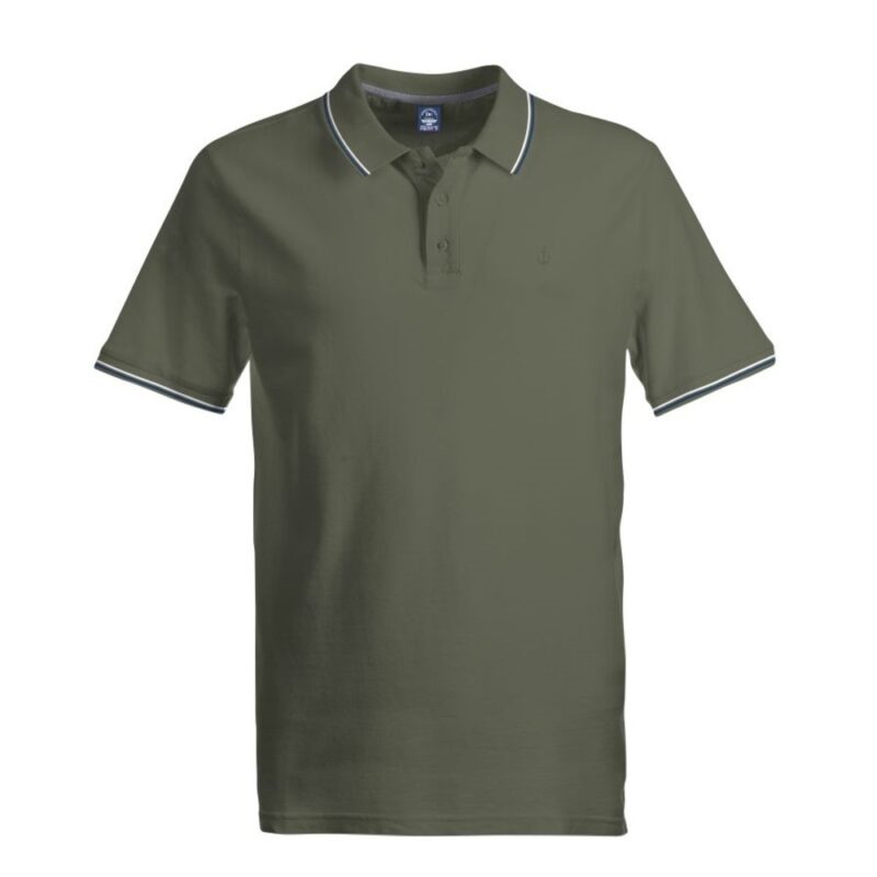 Scuola Nautica Italiana Ανδρικό Polo T-Shirt (018862-MILITARY) Χακί_0