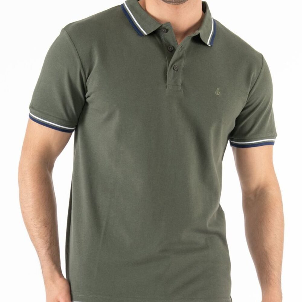 Scuola Nautica Italiana Ανδρικό Polo T-Shirt (018862-MILITARY) Χακί_2
