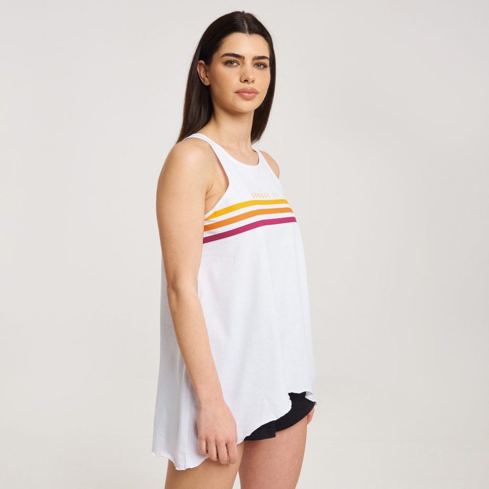 Zero Level Akane Αμάνικη Γυναικεία Μπλούζα Καλοκαιρινή Λευκή (003-100018WH)_2