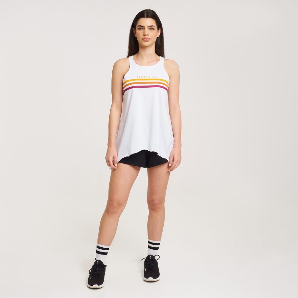 Zero Level Akane Αμάνικη Γυναικεία Μπλούζα Καλοκαιρινή Λευκή (003-100018WH)_3