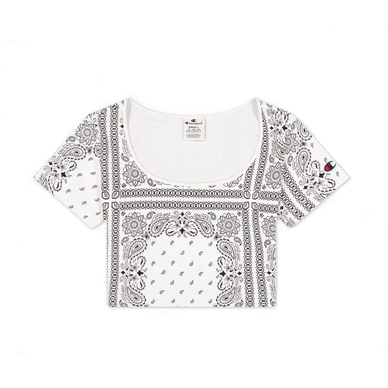 www_sportpanic_gr_champion_leuko_tshirt_crop_me_laxouria.jpg Champion Κοντομάνικο Crop Top Λευκό (115127-WL001)_0