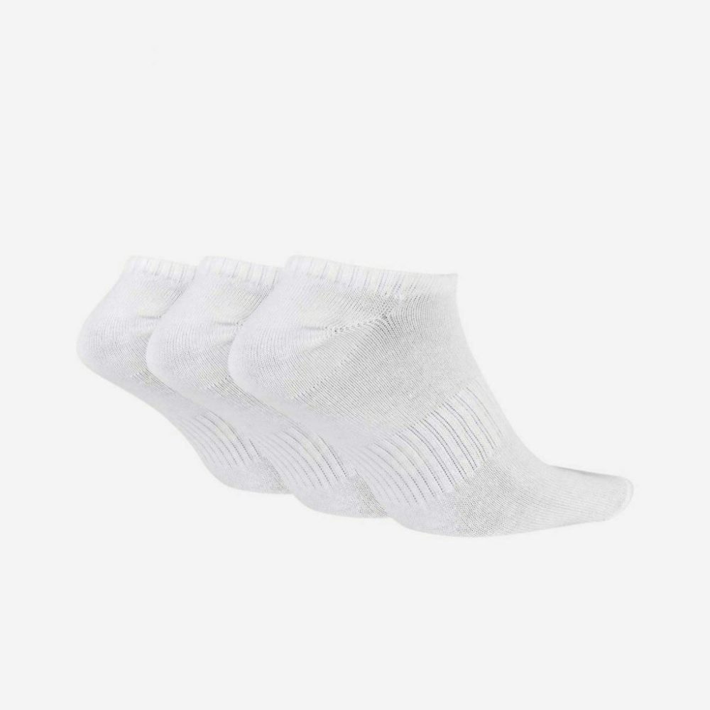 Nike Everyday Lightweight Αθλητικές Κάλτσες Λευκές 3 Ζεύγη (SX7678-100)_1