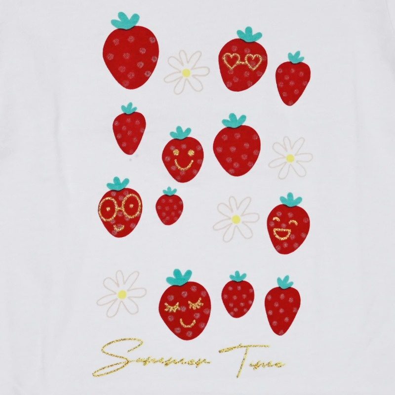 Energiers Παιδικό Σετ για Κορίτσι Καλοκαιρινό Λευκό Κόκκινο (15-224377-0)_2