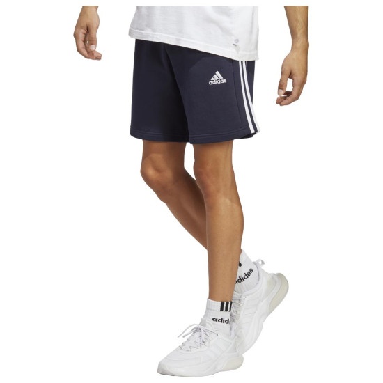 ic9436_cl_idx1_legink_550x550.jpg Adidas Essentials French Terry 3-stripes Αθλητική Ανδρική Βερμούδα Μπλε(IC9436-NAVY)_0