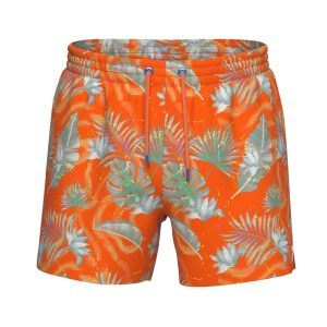 Arena Ανδρικό Μαγιό Σορτς Floral Πορτοκαλί (005981-350)_0
