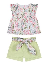 Βρεφικό Σετ 2 Τεμάχια Για Κορίτσι (6-18 Μηνών) - Ακτινιδιο 14-224410-0-86_1