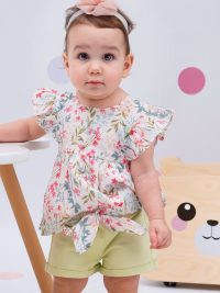 Βρεφικό Σετ 2 Τεμάχια Για Κορίτσι (6-18 Μηνών) - Ακτινιδιο 14-224410-0-86_2