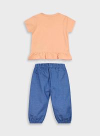 Energiers Βρεφικό Σετ μπλούζα με παντελόνι για κορίτσι Μπλέ Τζήν (14-225401-0-5)_1
