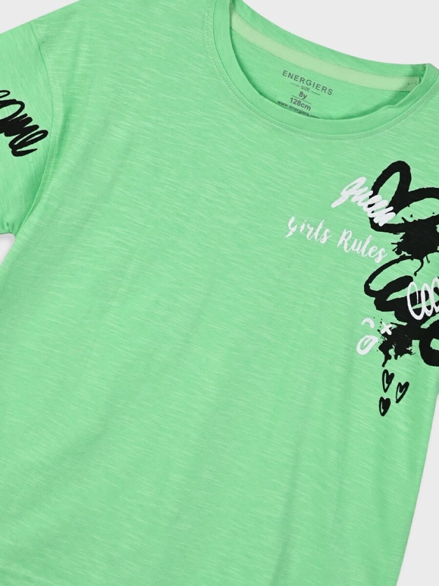 Energiers Παιδικό Καλοκαιρινό Σετ με Κολάν Κάπρι Για Κορίτσι 2τμχ Μαύρο (16-225248-0-010)_2