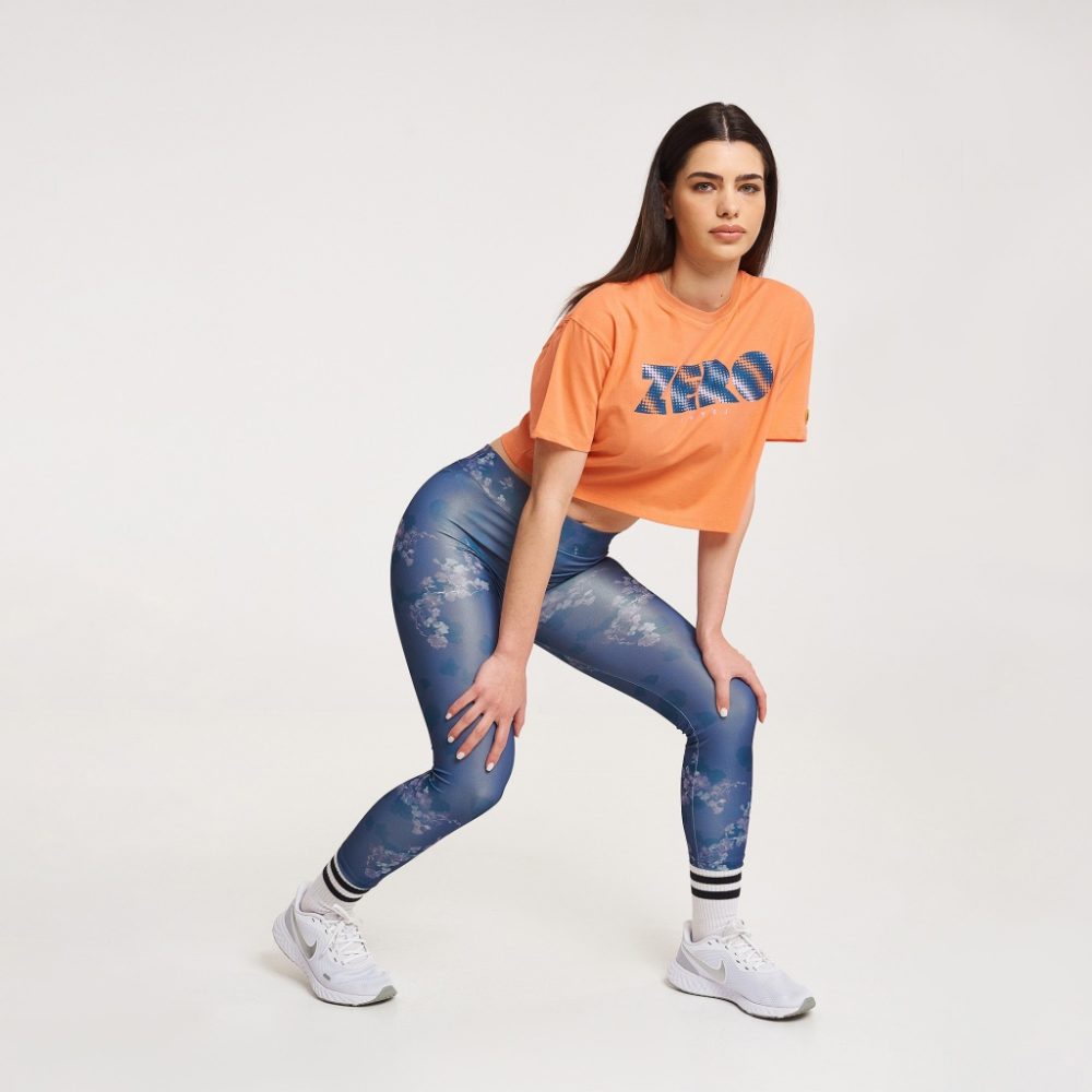 Zero Level Γυναικείο Κολάν Μπλε Floral (003-100061MU)_1