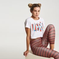 Zero Level Κοντομάνικο Crop Top Λευκό (001-100045WH)_1