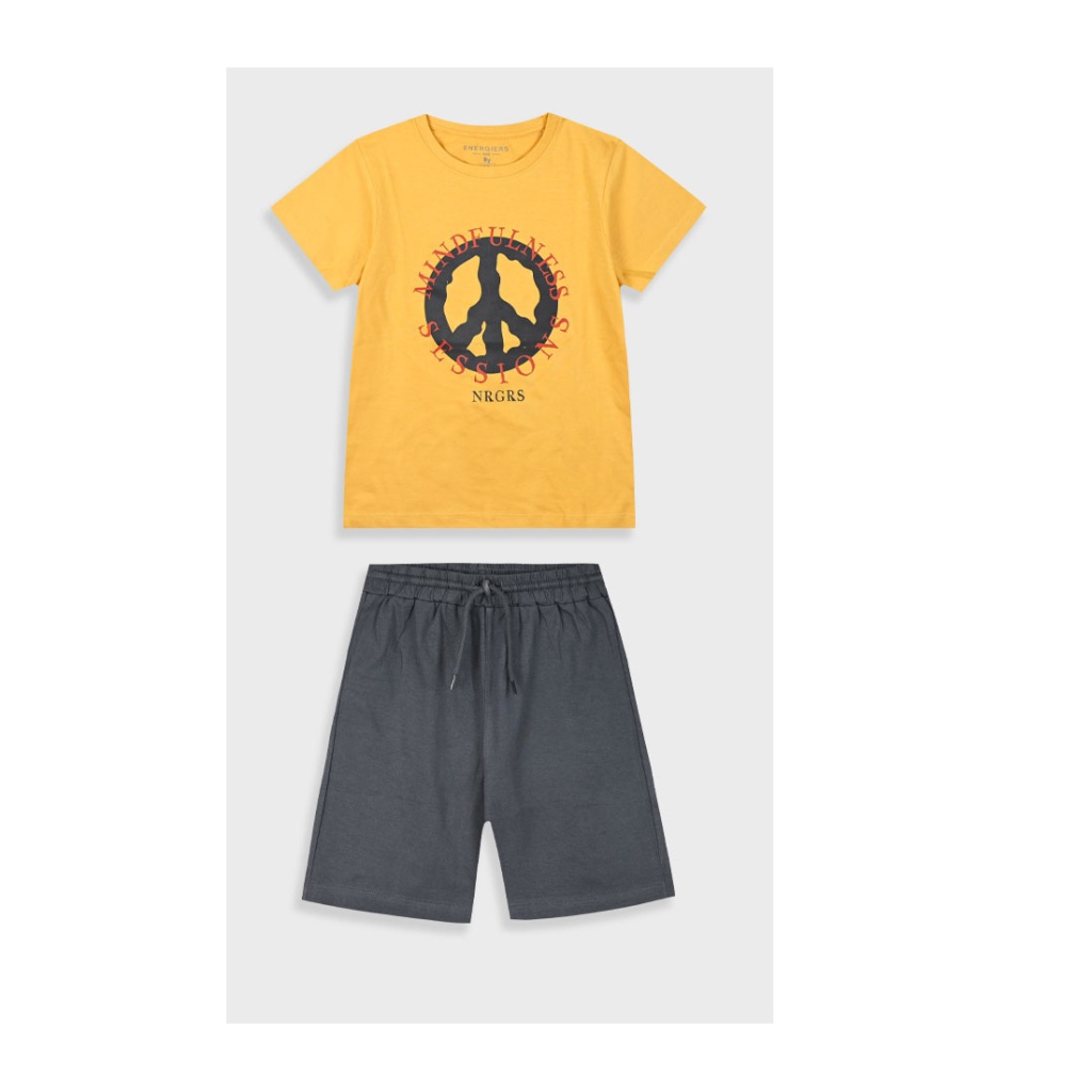 Energiers Παιδικό Καλοκαιρινό Σετ με Σορτς για αγόρι Ανθρακί (13-225015-0-002)_0