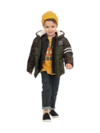 Energiers Παιδικό Μπουφάν με Επένδυση & Κουκούλα Χακί (12-122101-1-007)_1