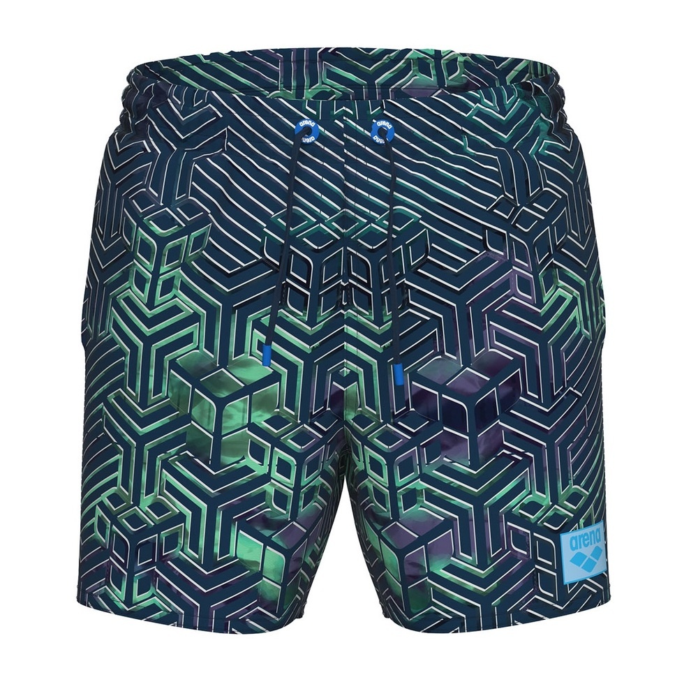 Arena Beach Boxer Allover Παιδικό Μαγιό Μπλε με σχέδιο (006225-660)_0