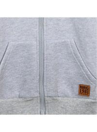 Energiers Βρεφική φούτερ ζακέτα με κουκούλα για αγόρι Μελανζέ (12-100180-5-9-043)_2