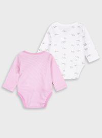 Energiers σετ 2τμχ φορμάκι για βρεφικό κορίτσι Ρόζ/Λευκό (14-121420-0-018)_1