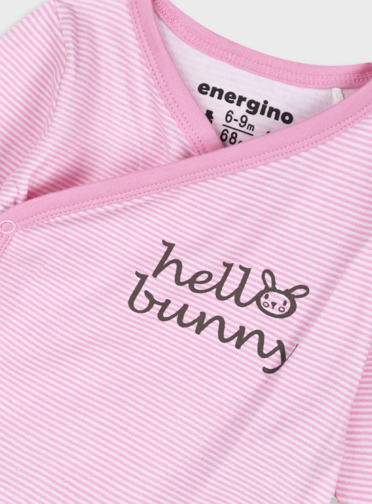 Energiers σετ 2τμχ φορμάκι για βρεφικό κορίτσι Ρόζ/Λευκό (14-121420-0-018)_2