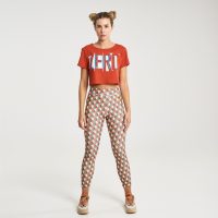 Zero Level Kiku Γυναικείο Cropped Κολάν Ψηλόμεσο Πράσινο (001-100041MU)_2