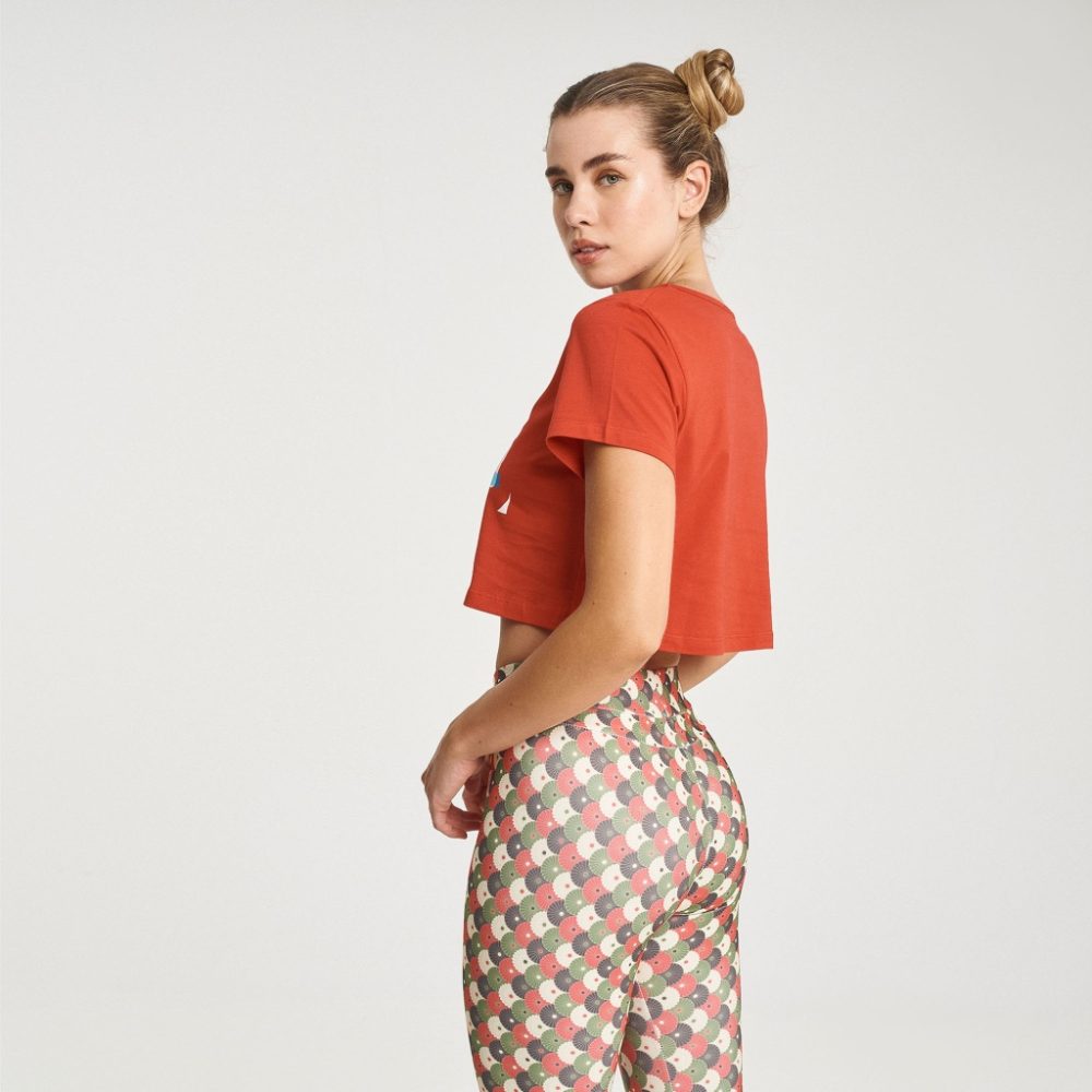 Zero Level Kiku Γυναικείο Cropped Κολάν Ψηλόμεσο Πράσινο (001-100041MU)_3